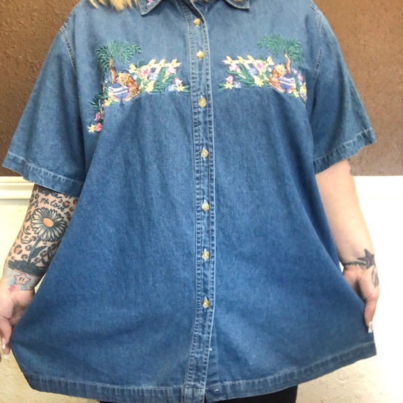 Spring Has Sprung Embroidered Denim - Picture 3 of 6